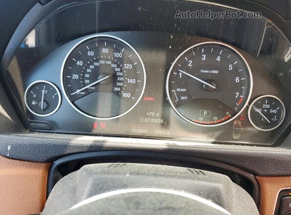 WBA3T1C50GP822135 2016 BMW 4 SERIES Blue Widok zestawu wskaźników