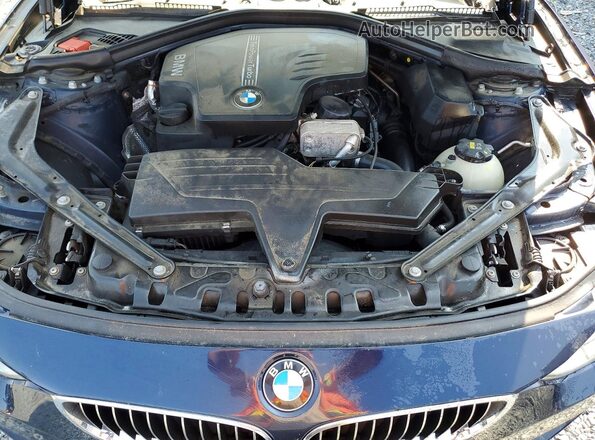 WBA3T1C50GP822135 2016 BMW 4 SERIES Blue Widok wnętrza z tyłu