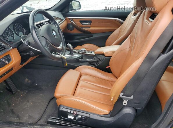 WBA3T1C50GP823785 2016 BMW 4 SERIES Blue წინა სალონის ხედი