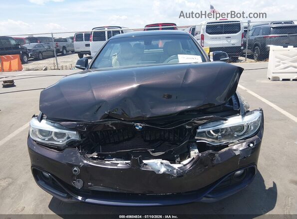 WBA3T1C58GP822660 2016 BMW 4 SERIES Фиолетовый Вид щитка приборов