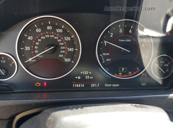 WBA3T7C51G5A37883 2016 BMW 4 SERIES Black Vista del cuadro de instrumentos