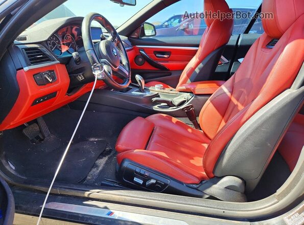 WBA3T7C52G5A38332 2016 BMW 4 SERIES Black Widok wnętrza z przodu