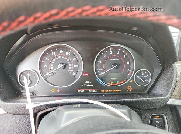 WBA3V7C52G5A28197 2016 BMW 4 SERIES Silver Սարքավորումների վահանակի տեսք