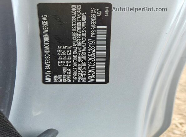 WBA3V7C52G5A28197 2016 BMW 4 SERIES Silver Շարժիչի բաժամունքի տեսք