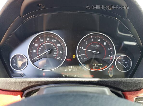 WBA3V7C54G5A28248 2016 BMW 4 SERIES White Widok zestawu wskaźników