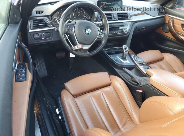 WBA3V7C57G5A25070 2016 BMW 4 SERIES Black წინა პანელის ხედი