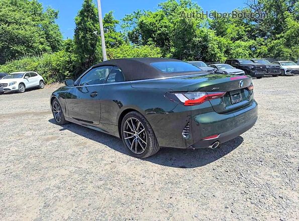 WBA43AT06PCM90525 2023 BMW 4 SERIES Зеленый Задняя левая четверть