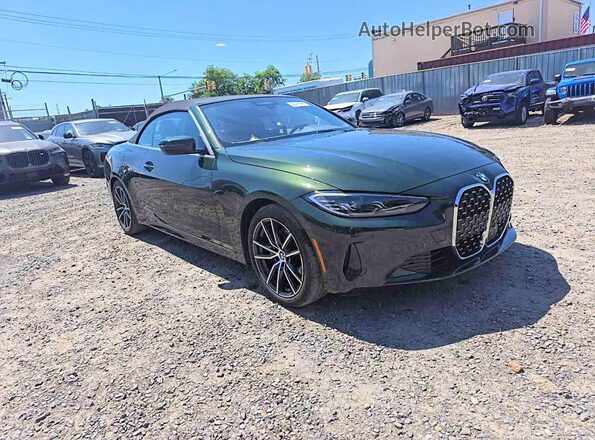 WBA43AT06PCM90525 2023 BMW 4 SERIES Зеленый Задняя правая четверть