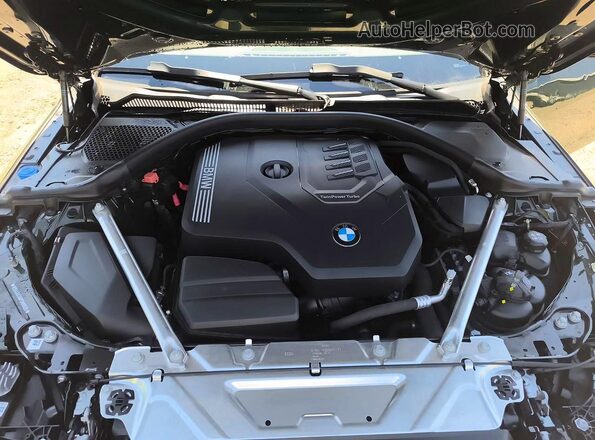 WBA43AT06PCM90525 2023 BMW 4 SERIES Зеленый Вид подкапотного пространства