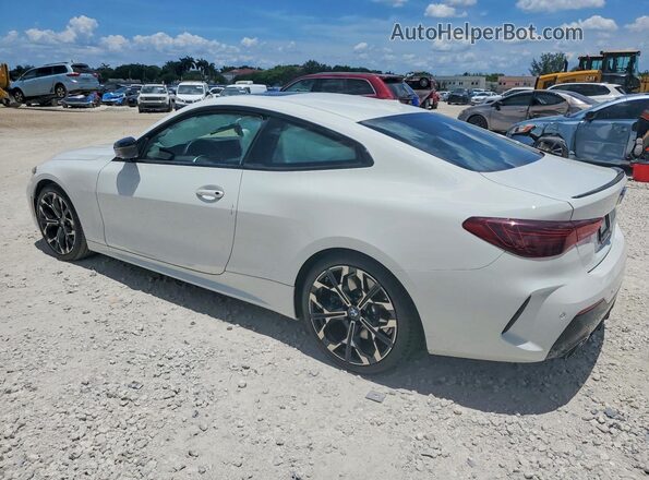 WBA43DA01SCU13803 2025 BMW 4 SERIES White Trasero izquierdo