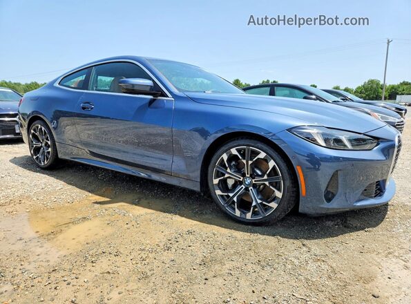 WBA43DA03TCW11526 2026 BMW 4 SERIES Синий Передняя правая четверть