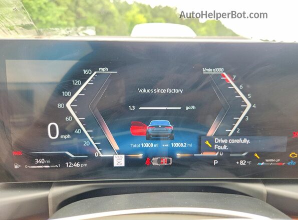 WBA43DA03TCW11526 2026 BMW 4 SERIES Синий Вид щитка приборов