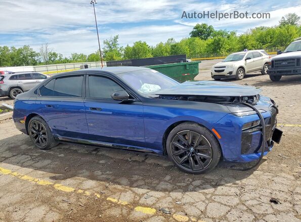 WBA43EH08RCS10915 2024 BMW 7 SERIES Blue წინა მარჯვენა