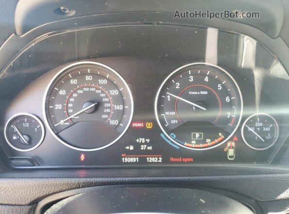 WBA4A9C50GG695668 2016 BMW 4 SERIES White Widok zestawu wskaźników
