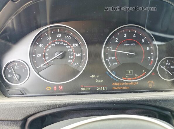 WBA4A9C50GGL87724 2016 BMW 4 SERIES Black Սարքավորումների վահանակի տեսք