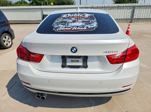 WBA4A9C51GG507210 2016 BMW 4 SERIES White Rear view