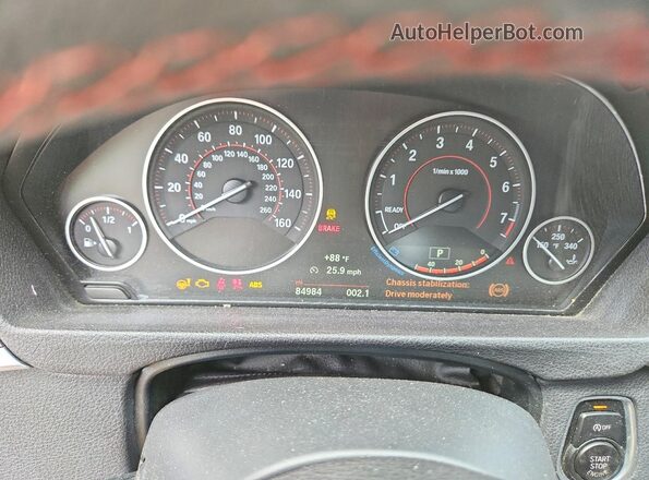 WBA4A9C57GG695442 2016 BMW 4 SERIES Gray Սարքավորումների վահանակի տեսք