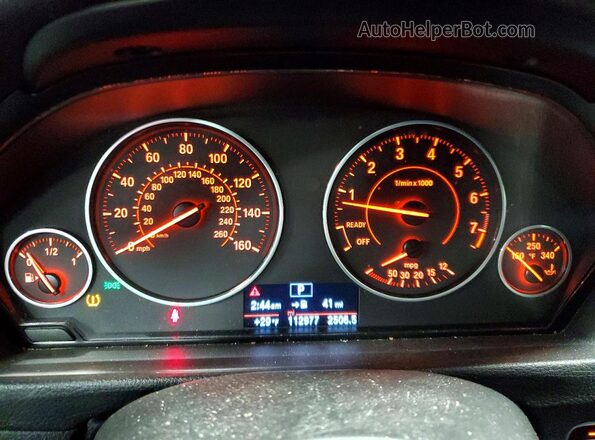 WBA4A9C59GG508699 2016 BMW 4 SERIES Black Instrument cluster view
