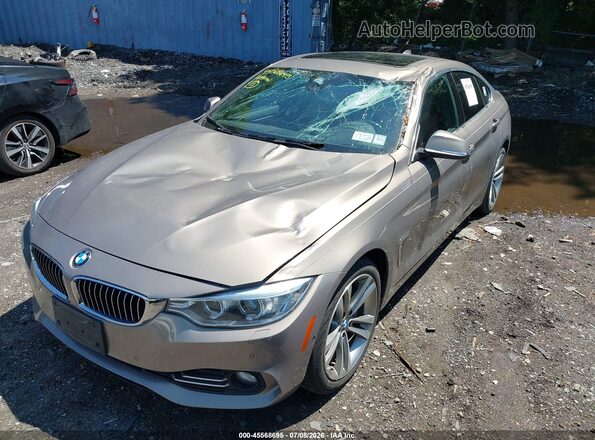 WBA4B3C57GG344377 2016 BMW 4 SERIES Beige Vista frontal