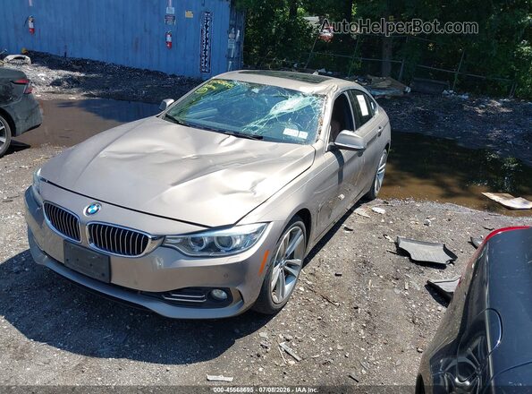 WBA4B3C57GG344377 2016 BMW 4 SERIES Beige Vista tres cuartos delantera izquierda
