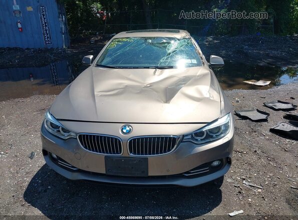 WBA4B3C57GG344377 2016 BMW 4 SERIES Beige Vista del cuadro de instrumentos