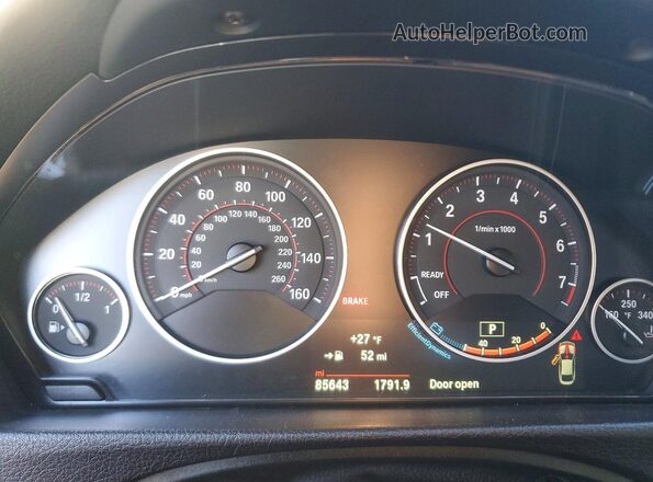 WBA4C9C58GG141014 2016 BMW 4 SERIES Черный Вид щитка приборов