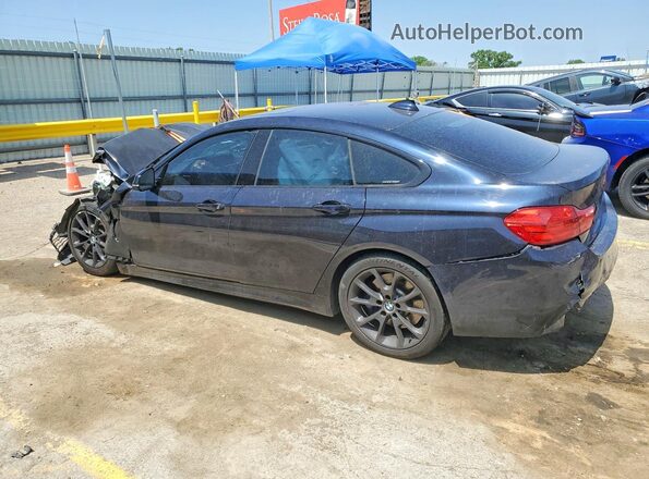 WBA4F7C31HG788088 2017 BMW 4 SERIES Blue Trasero izquierdo