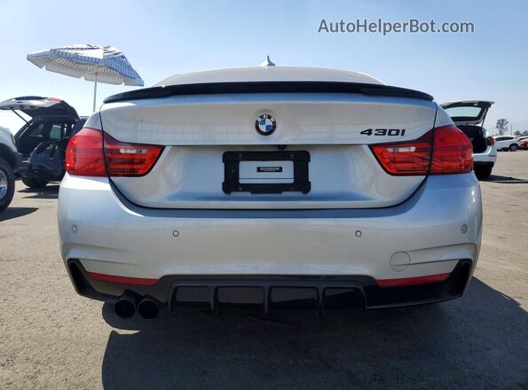 WBA4F7C32HG789461 2017 BMW 4 SERIES Silver Вид ззаду
