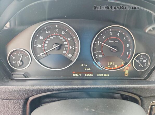 WBA4F7C50HG438436 2017 BMW 4 SERIES Blue Widok zestawu wskaźników