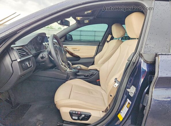 WBA4F7C50HG438436 2017 BMW 4 SERIES Blue Widok wnętrza z przodu