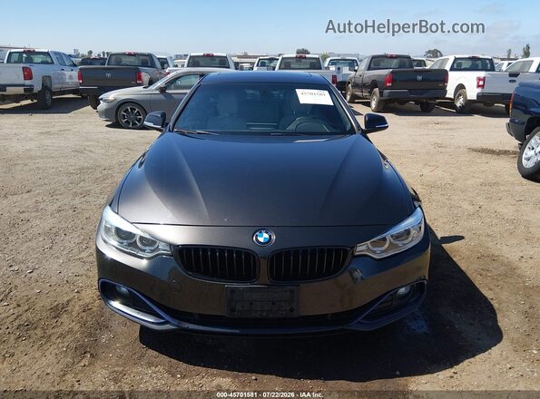 WBA4F7C51HG438431 2017 BMW 4 SERIES Brown Instrument cluster view