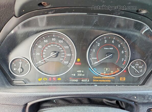 WBA4F7C52HG786495 2017 BMW 4 SERIES Gray Widok zestawu wskaźników