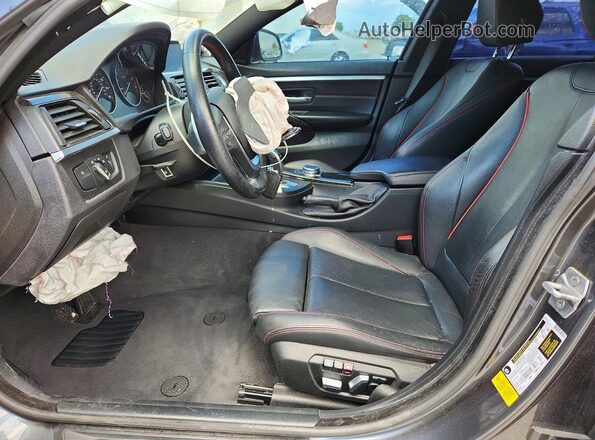 WBA4F7C52HG786495 2017 BMW 4 SERIES Gray Widok wnętrza z przodu