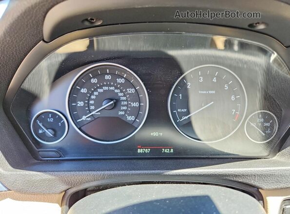 WBA4F9C36HG812736 2017 BMW 4 SERIES Charcoal Instrument cluster view