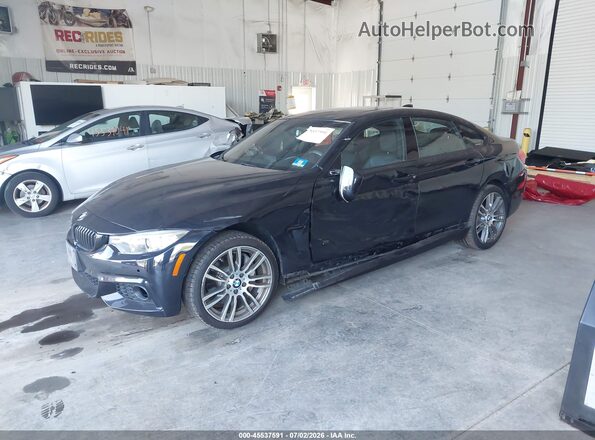 WBA4F9C57HG792224 2017 BMW 4 SERIES Black Առջևի ձախ երեք քառորդ տեսարան