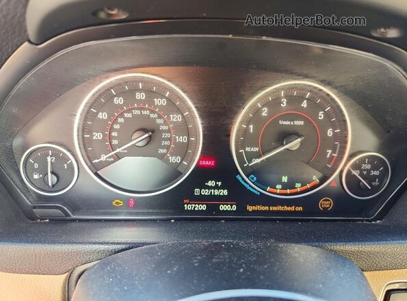 WBA4J1C53KBM13613 2019 BMW 4 SERIES White Instrument cluster view