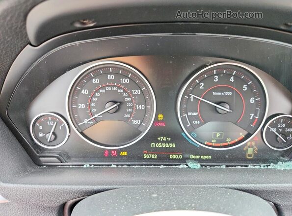 WBA4J1C56KBU67357 2019 BMW 4 SERIES White Սարքավորումների վահանակի տեսք