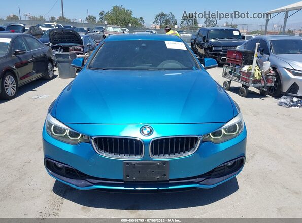 WBA4J5C50JBM64878 2018 BMW 4 SERIES Синий Вид щитка приборов