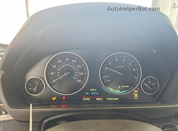 WBA4J7C55KBM74657 2019 BMW 4 SERIES Blue Vista del cuadro de instrumentos
