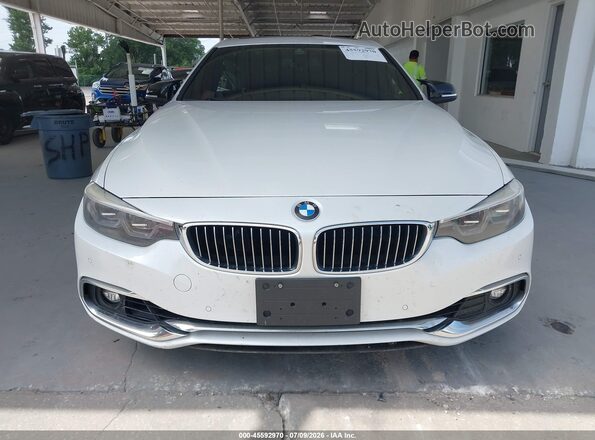 WBA4J7C56JBH13778 2018 BMW 4 SERIES White Widok zestawu wskaźników