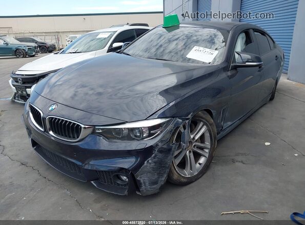 WBA4J7C57JBH15569 2018 BMW 4 SERIES Dark Blue წინა მარცხენა ხედი სამი მეოთხედიდან