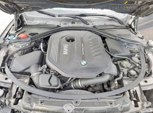 WBA4J7C58JBH14611 2018 BMW 4 SERIES Gray Widok wnętrza z tyłu