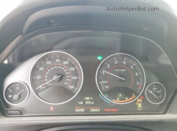 WBA4J7C58JBH14611 2018 BMW 4 SERIES Gray Widok zestawu wskaźników