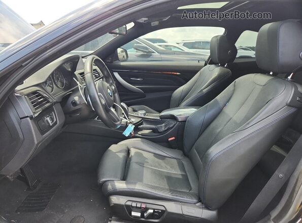 WBA4P1C57HK522308 2017 BMW 4 SERIES Black Вид салону спереду