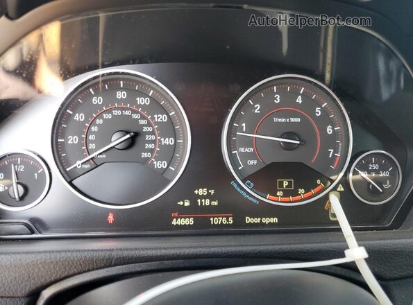 WBA4P1C57HK522308 2017 BMW 4 SERIES Black Вид щитка приладів