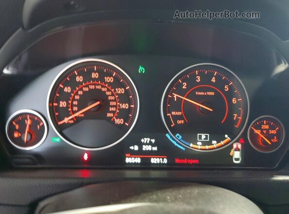 WBA4P1C5XHK522612 2017 BMW 4 SERIES Black ხელსაწყოთა პანელის ხედი
