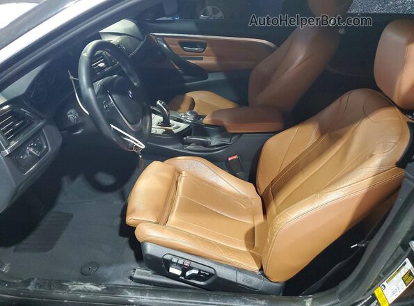 WBA4P1C5XHK522612 2017 BMW 4 SERIES Black წინა სალონის ხედი