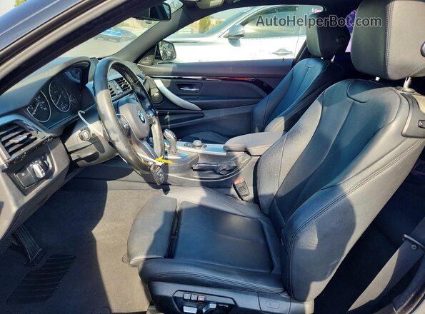 WBA4R7C30HA078934 2017 BMW 4 SERIES Черный Вид салона спереди