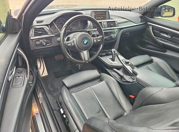 WBA4R7C50HK876278 2017 BMW 4 SERIES Charcoal წინა პანელის ხედი
