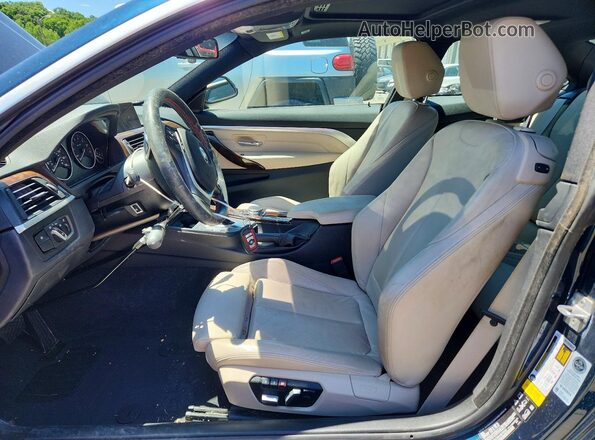 WBA4R9C58HK878582 2017 BMW 4 SERIES Blue წინა სალონის ხედი